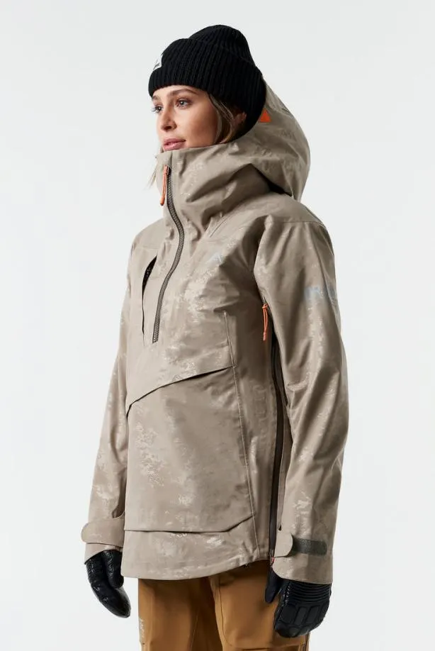 Orage Jackets Women Torngat 3L JacketClay Embossed Orage Jackets Women Torngat 3L JacketClay Embossed