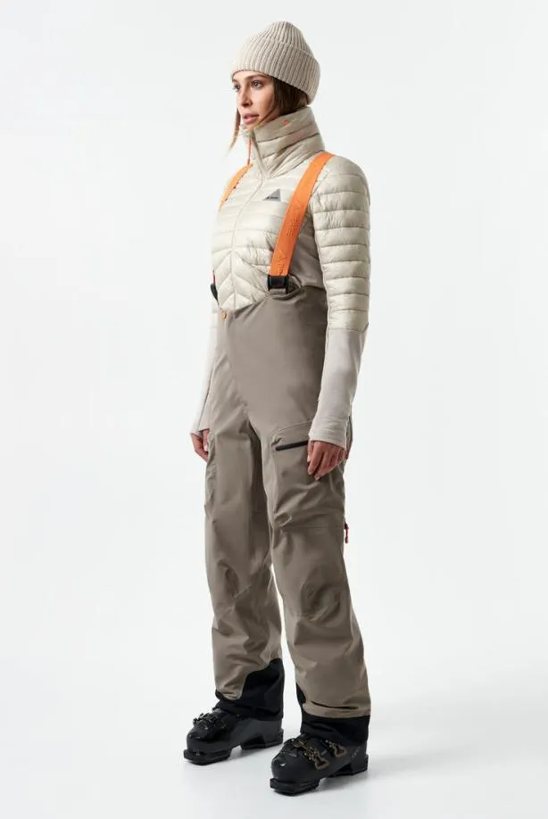 Orage Pants Women MtnX Treeline 3L Light BibClay Orage Pants Women MtnX Treeline 3L Light BibClay