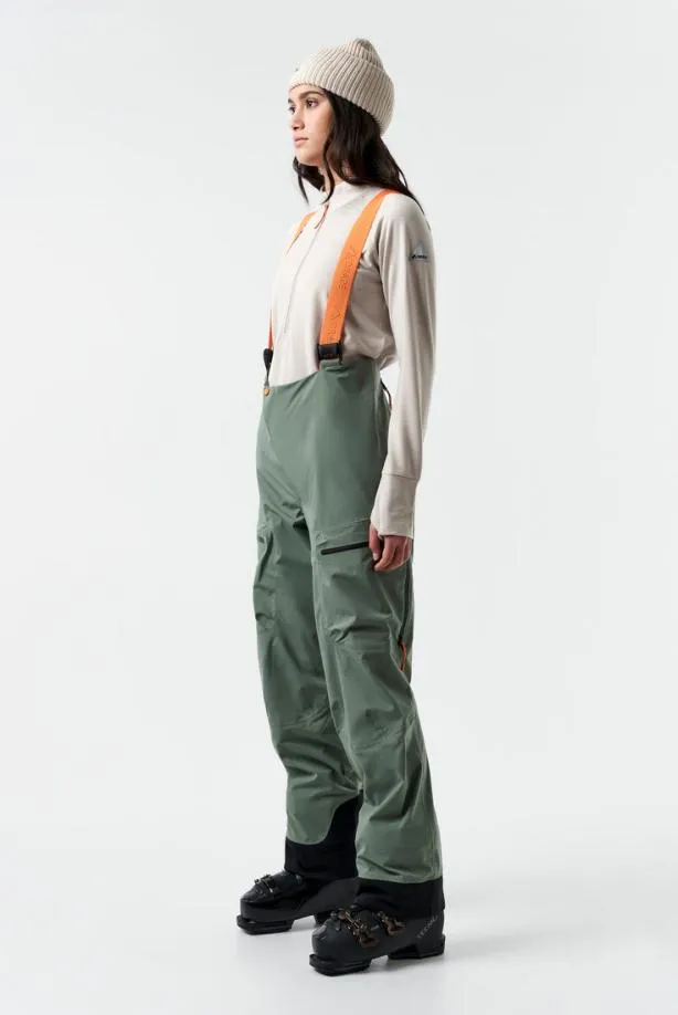Orage Pants Women MtnX Treeline 3L Light BibDark Leaf Orage Pants Women MtnX Treeline 3L Light BibDark Leaf