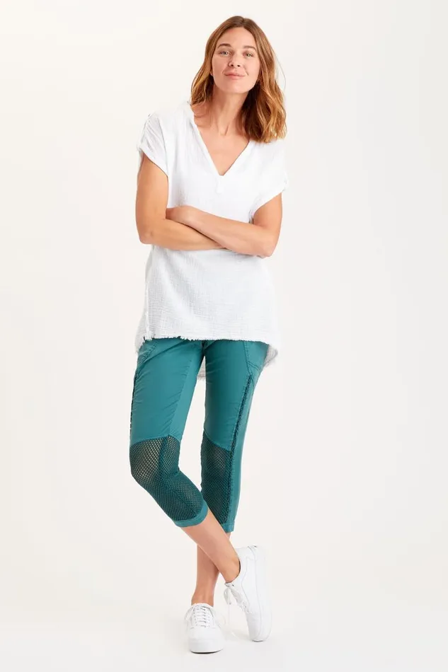 Oriane Legging Vintage Teal Pigment Clothing XCVI Leggings
