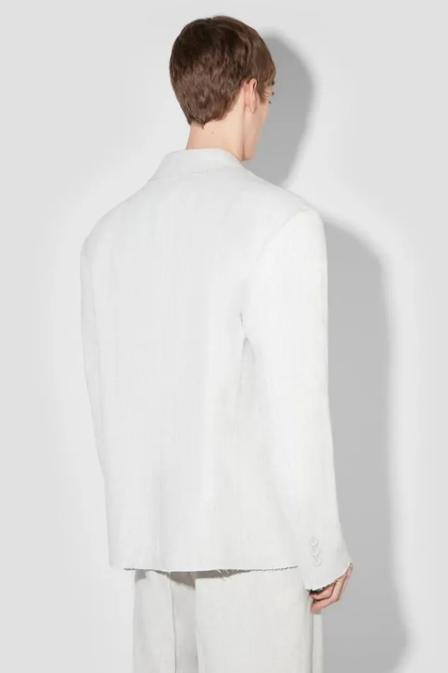 Outerwear Men MISBHV Washed Linen Oversized Blazer Off White