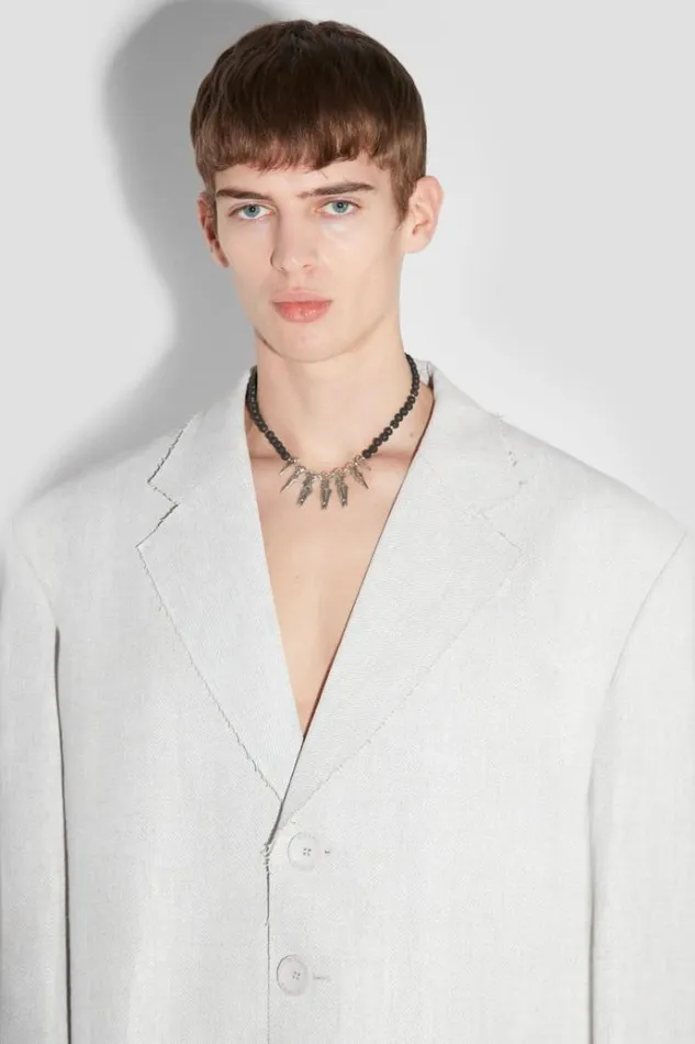 Outerwear Men MISBHV Washed Linen Oversized Blazer Off White