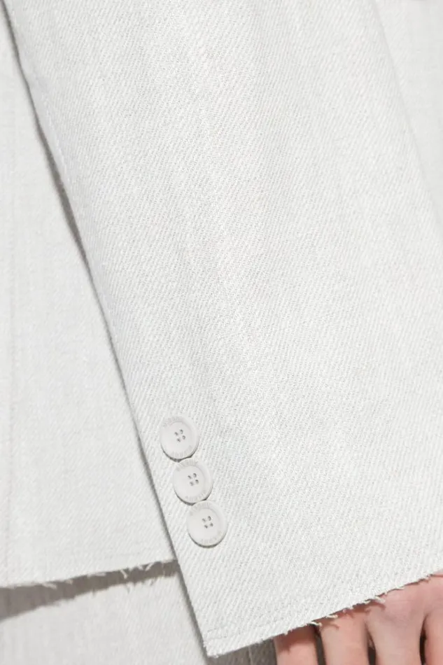 Outerwear Men MISBHV Washed Linen Oversized Blazer Off White