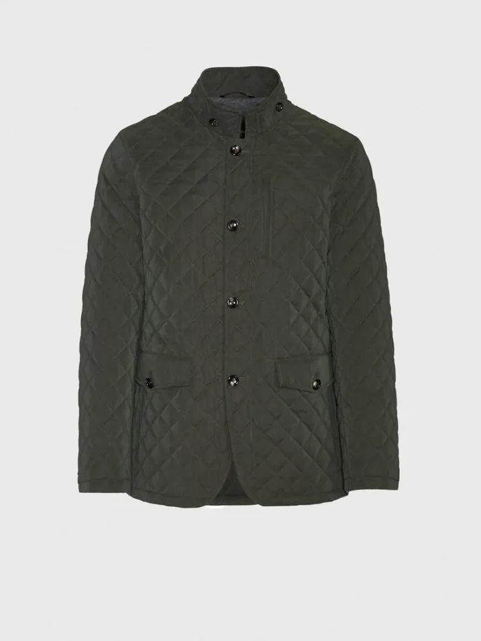 Outerwear Mens Paul Stuart Belsetta Quilted Field Coat Blue