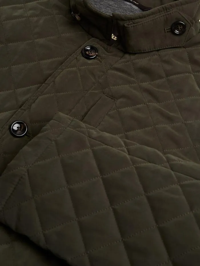 Outerwear Mens Paul Stuart Belsetta Quilted Field Coat Blue