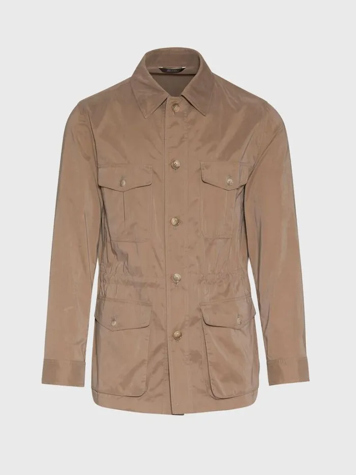 Outerwear Mens Paul Stuart Belsetta Safari Jacket Navy