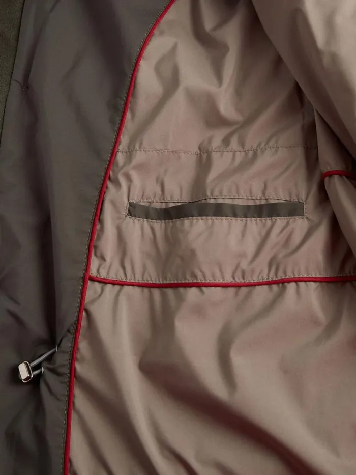 Outerwear Mens Paul Stuart Cashmere And Microfiber Quilted Field Jacket Olive