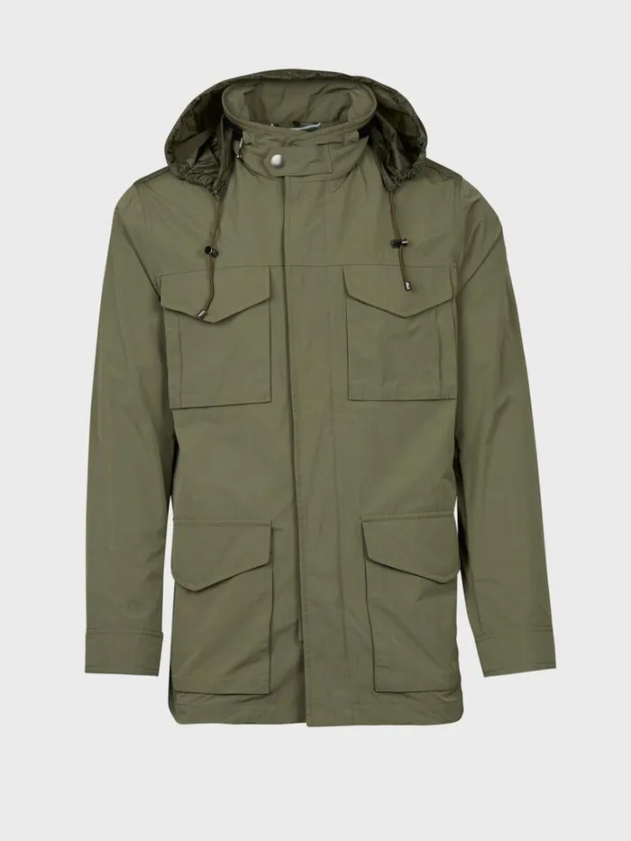 Outerwear Mens Paul Stuart Nylon Field Jacket Olive