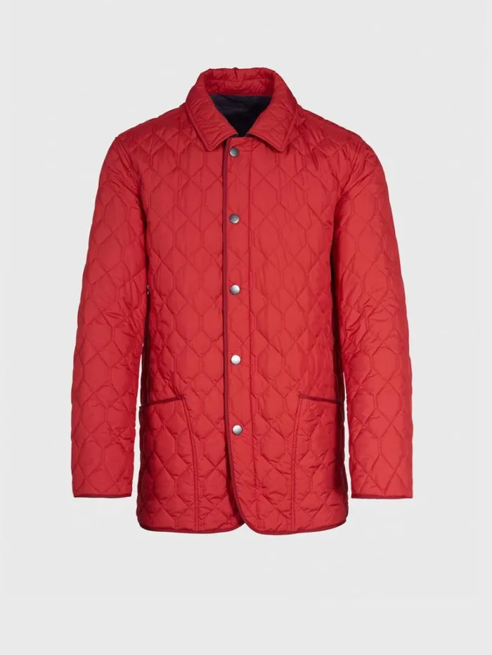 Outerwear Mens Paul Stuart Quilted Barn Jacket Red