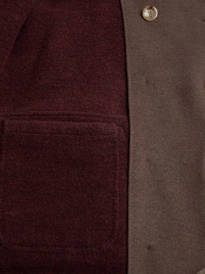 Outerwear Mens Paul Stuart Solid Double Breasted Hooded Overcoat Brownburg Outerwear Mens Paul Stuart Solid Double Breasted Hooded Overcoat Brownburg