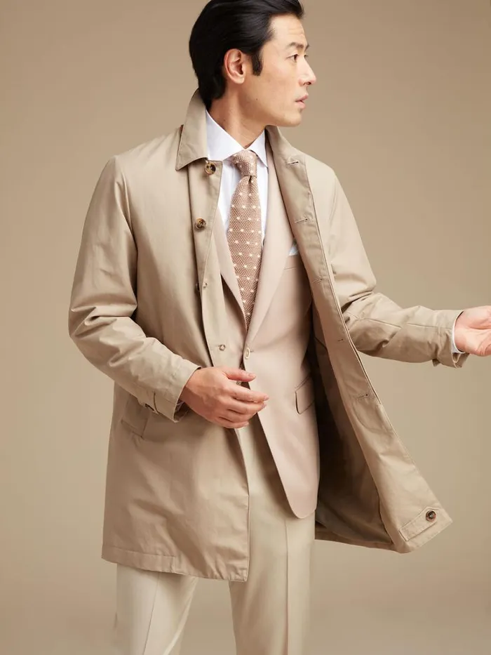 Outerwear Mens Paul Stuart Tailored Fit Raincoat Khaki