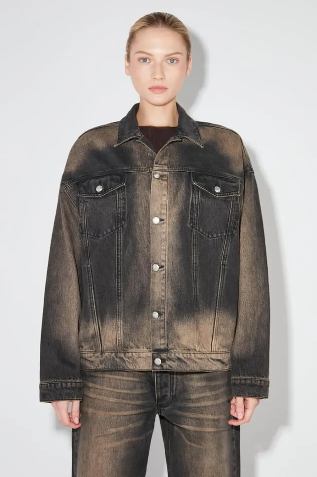 Outerwear Women MISBHV 2000 Denim Trucker Jacket Blackbrown