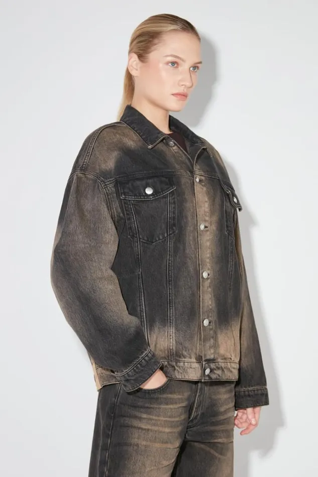 Outerwear Women MISBHV 2000 Denim Trucker Jacket Blackbrown