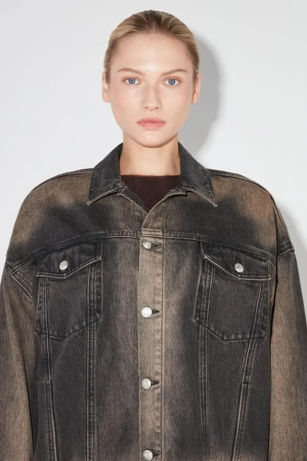 Outerwear Women MISBHV 2000 Denim Trucker Jacket Blackbrown
