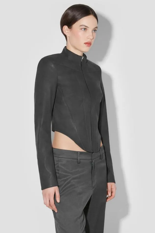 Outerwear Women MISBHV Faded Faux Leather Jacket Black
