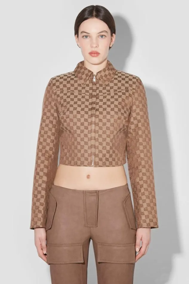Outerwear Women MISBHV Jacquard Monogram Jacket Brown