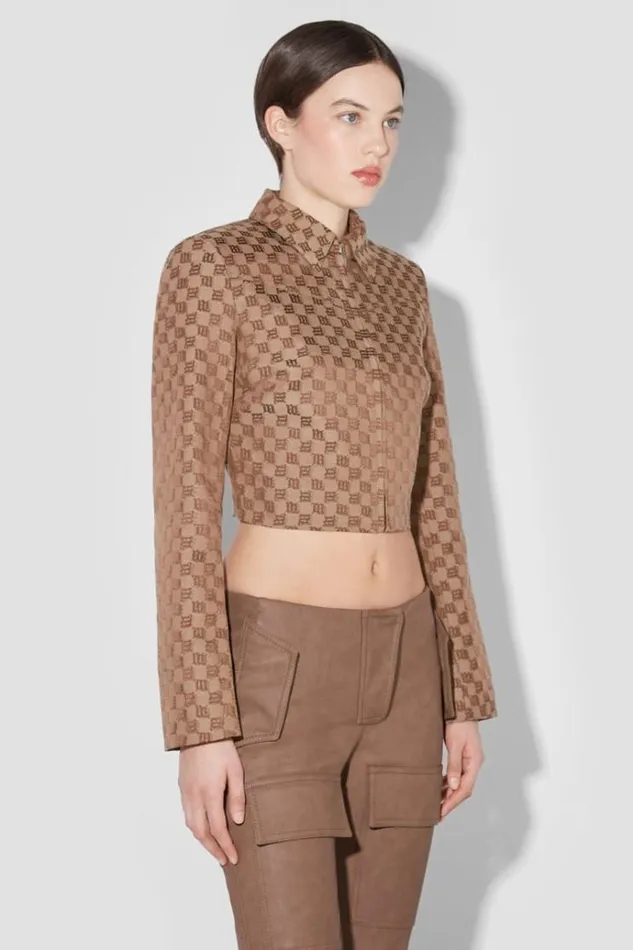 Outerwear Women MISBHV Jacquard Monogram Jacket Brown