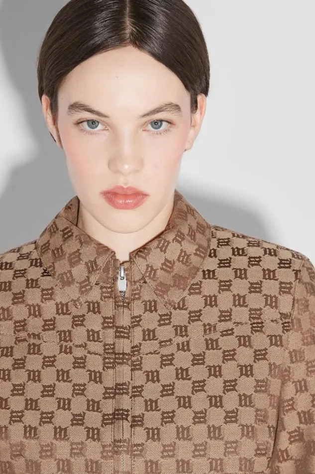 Outerwear Women MISBHV Jacquard Monogram Jacket Brown