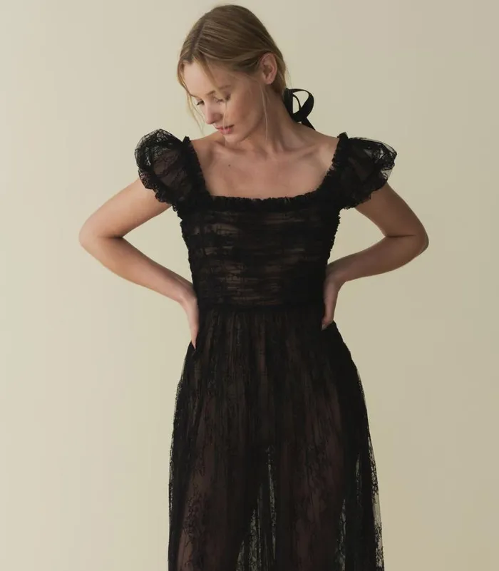 PAMELINA DRESS Black Lace Shop DEN Dresses