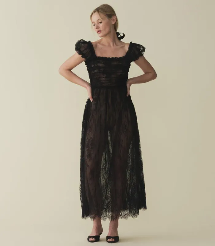 PAMELINA DRESS Black Lace Shop DEN Dresses