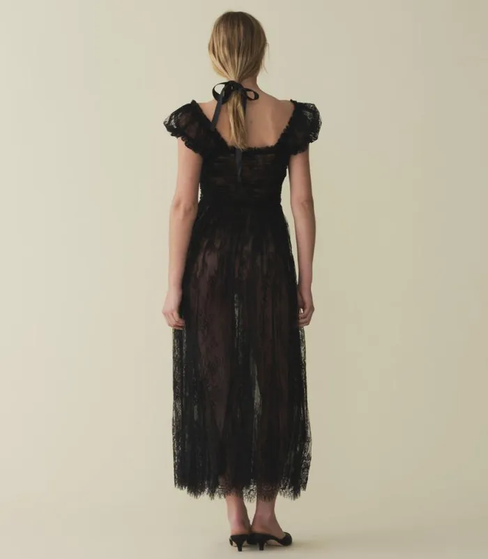 PAMELINA DRESS Black Lace Shop DEN Dresses