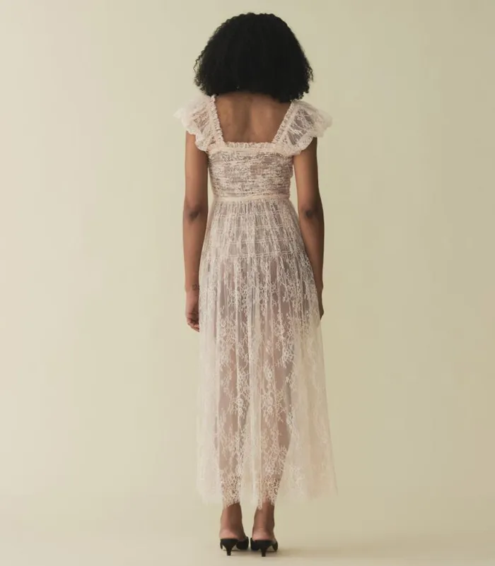 PAMELINA DRESS Petunia Pink Lace Shop DEN Dresses