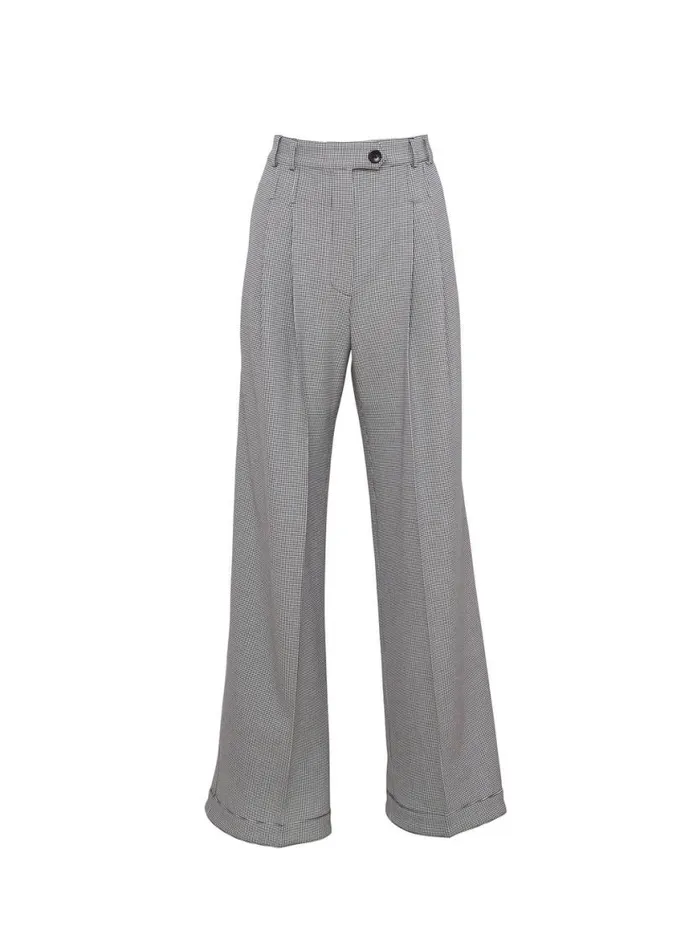 Pants Clothing Fleur Du Mal Relaxed Houndstooth Pant Mini Houndstooth