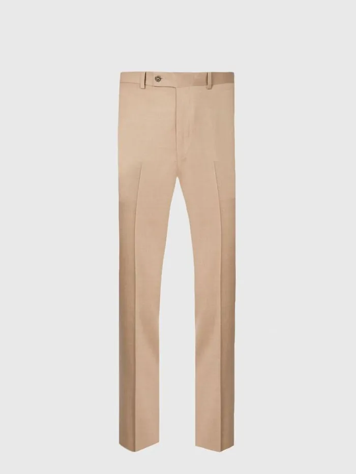 Pants Mens Paul Stuart AllYear Super 110s Wool Dress Trouser Tan