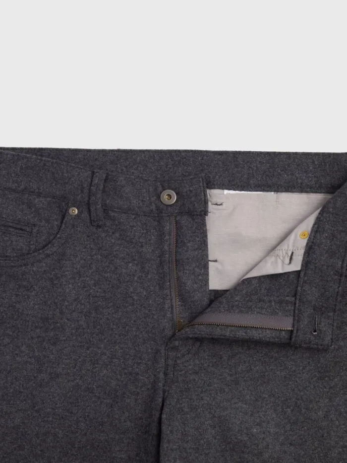 Pants Mens Paul Stuart Five Pocket Carded Jersey Pant Dark Grey