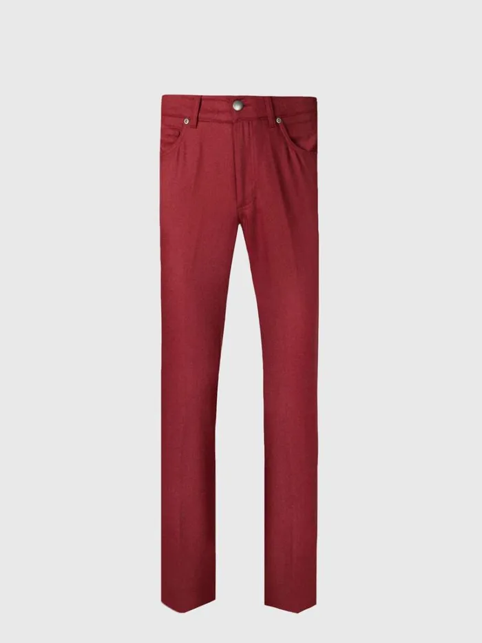 Pants Mens Paul Stuart Merino Wool Five Pocket Pant Charcoal