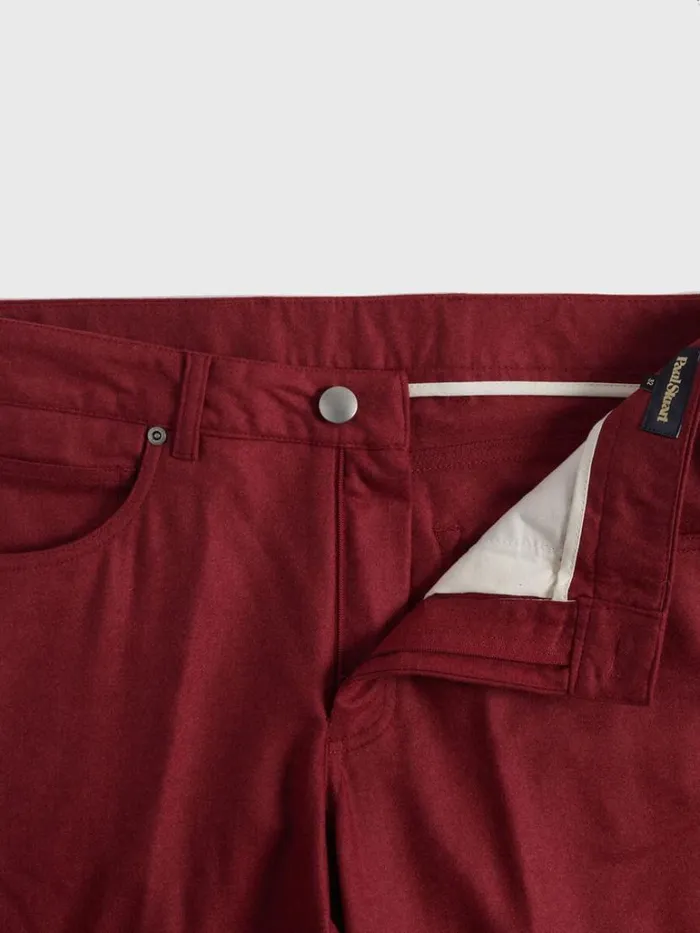 Pants Mens Paul Stuart Merino Wool Five Pocket Pant Charcoal