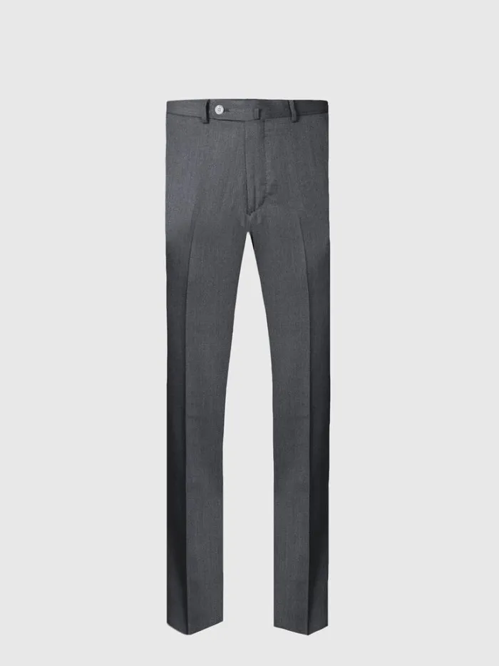 Pants Mens Paul Stuart Soft Wool Twill Trouser Charcoal
