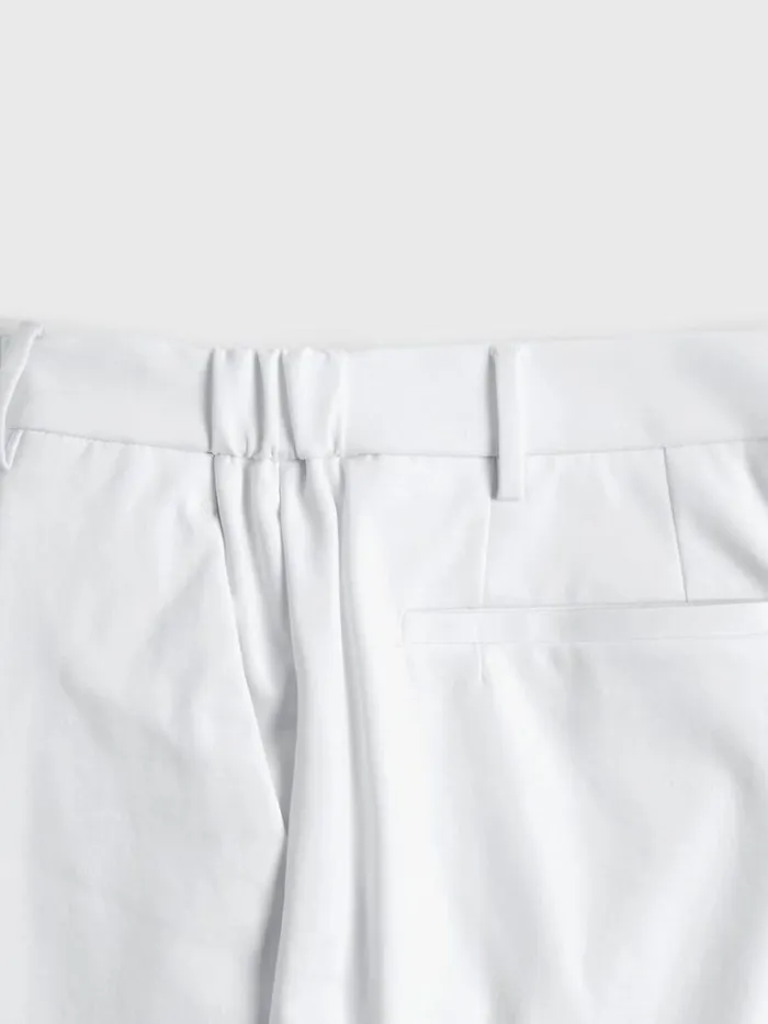 Pants Mens Paul Stuart Technical Jersey Sport Trouser White