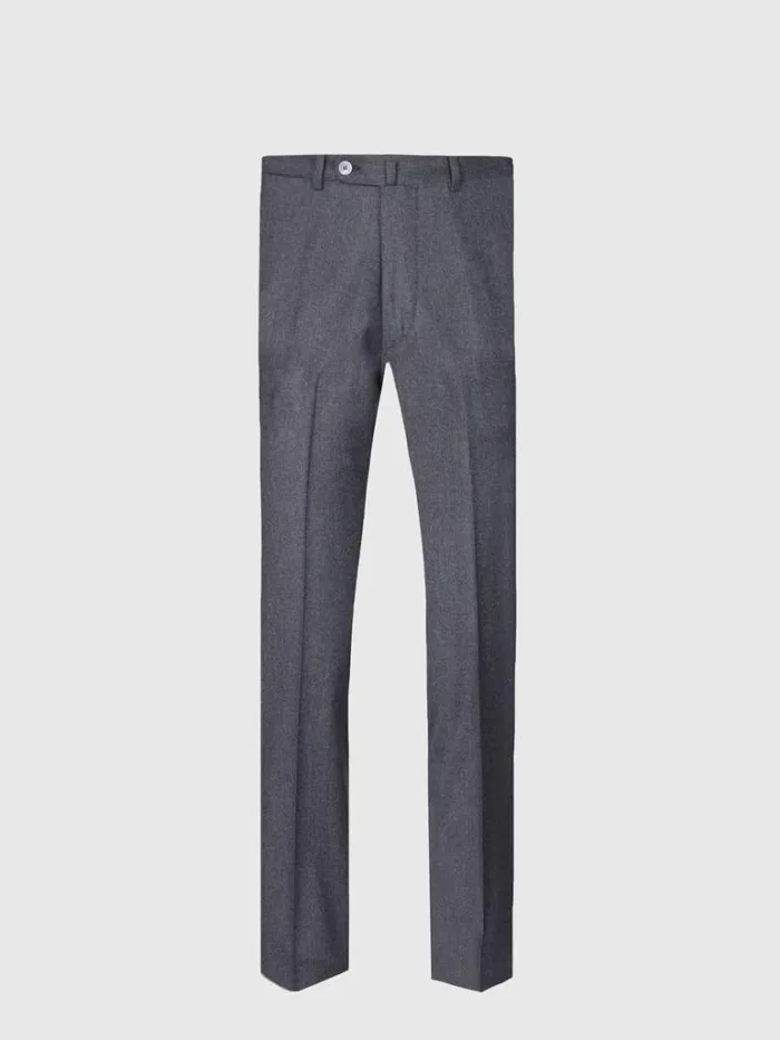 Pants Mens Paul Stuart Wool and Cashmere Flannel Trousers Charcoal