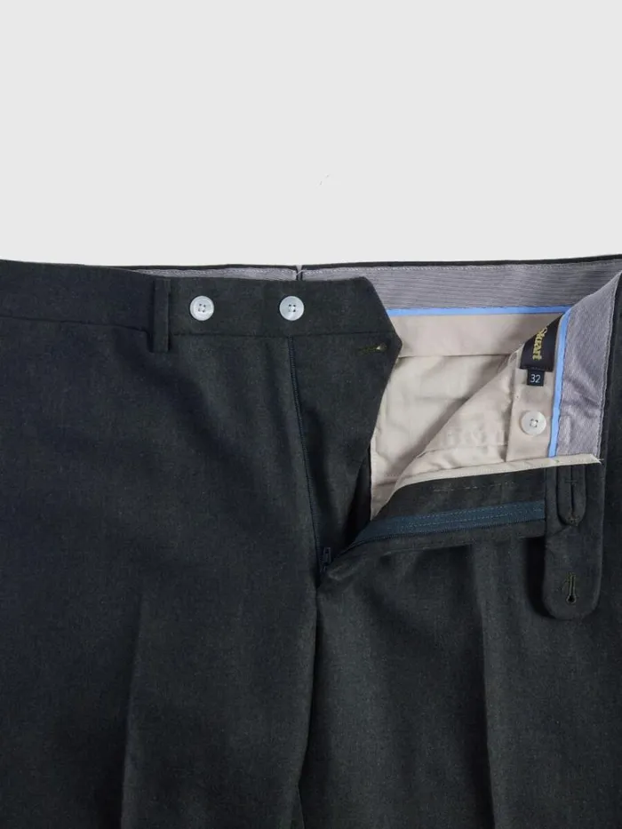 Pants Mens Paul Stuart Wool Flannel Trousers Dusk