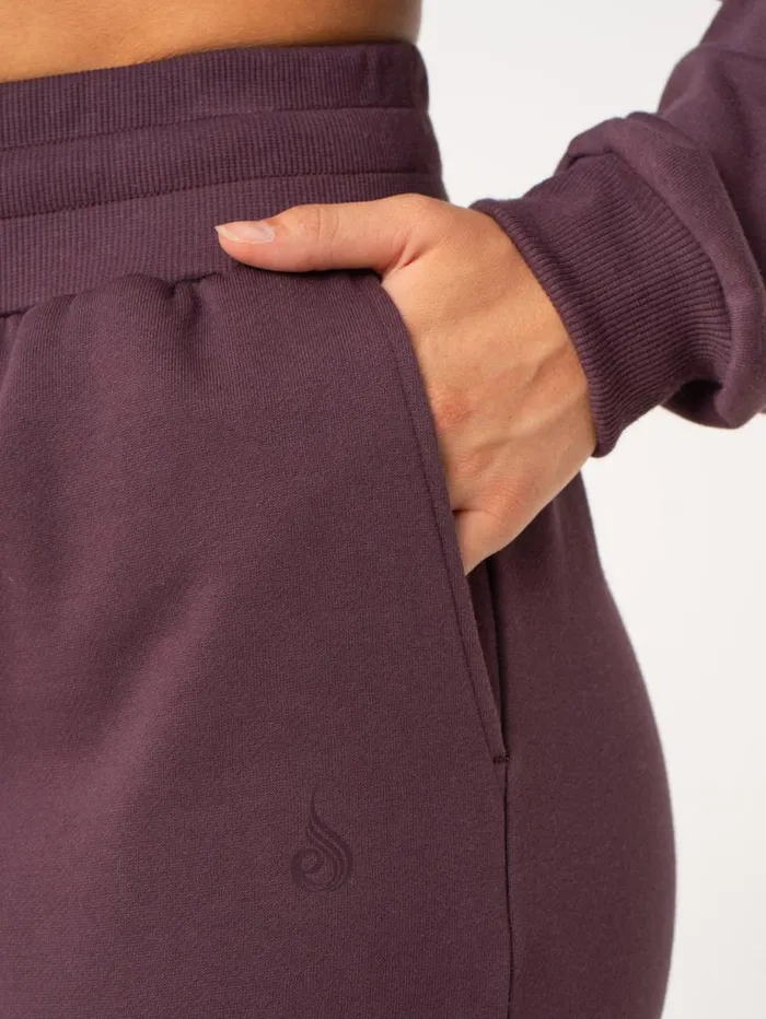 Pants Womens Ryderwear Wide Leg Track Pants Plum