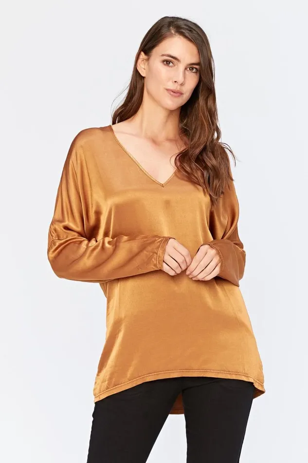 Parris Top Wheaten Pigment Clothing XCVI ShirtsBlouses
