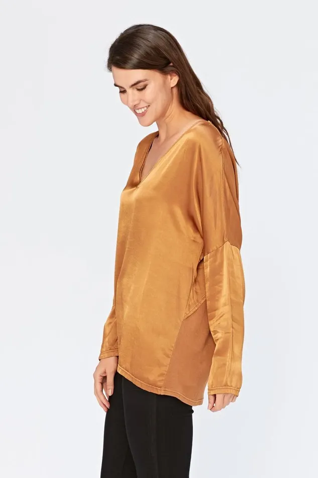 Parris Top Wheaten Pigment Clothing XCVI ShirtsBlouses
