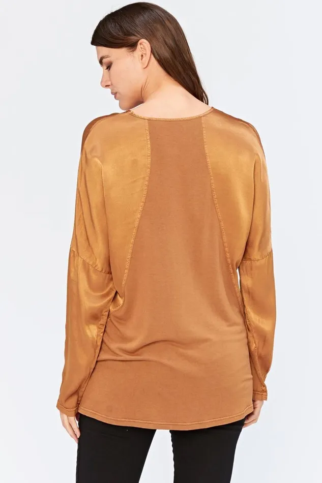 Parris Top Wheaten Pigment Clothing XCVI ShirtsBlouses