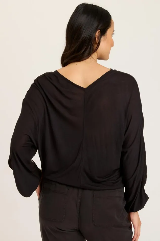 Pernille VNeck Top Black Clothing XCVI ShirtsBlouses