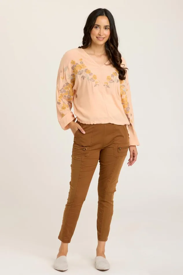 Pernille VNeck Top Firefly Pigment Clothing XCVI ShirtsBlouses