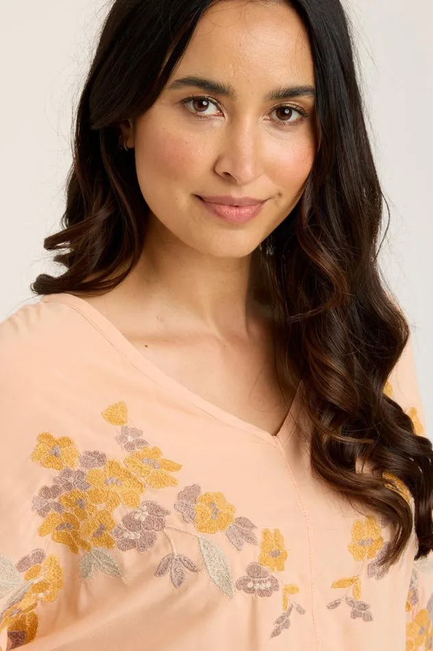Pernille VNeck Top Firefly Pigment Clothing XCVI ShirtsBlouses