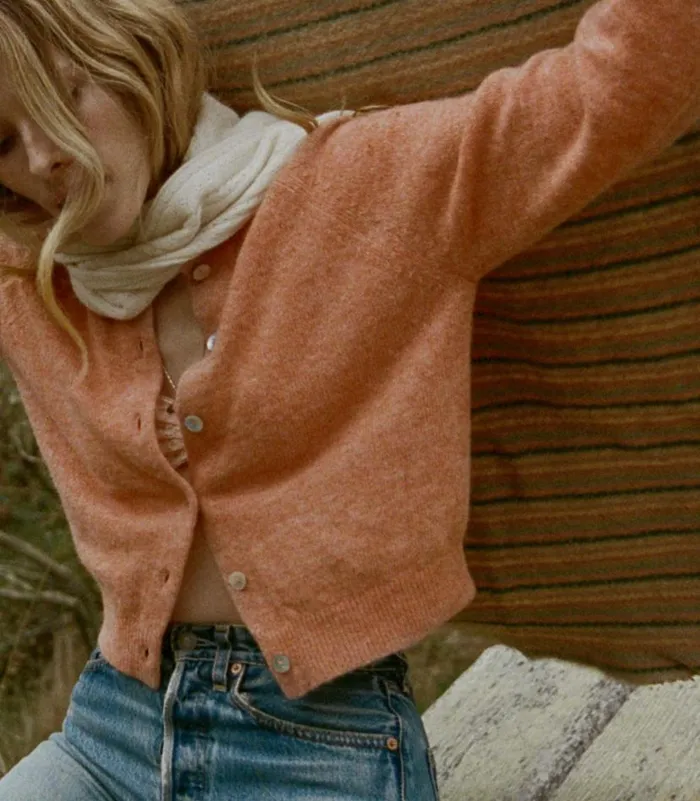 PETRA CARDIGAN Coral Shop DEN Knitwear