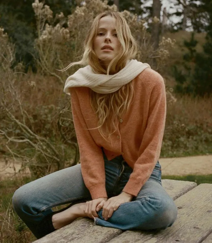 PETRA CARDIGAN Coral Shop DEN Knitwear