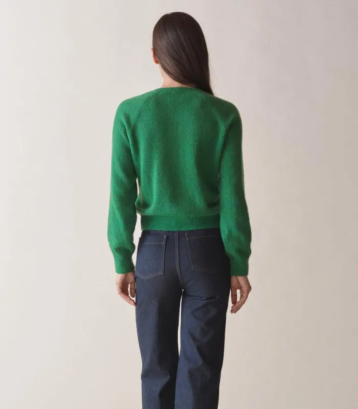 PETRA CARDIGAN Evergreen Shop DEN Knitwear