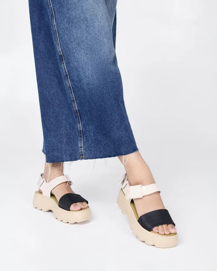 Platforms Women Melissa Kick Off Sandal Beigeblack