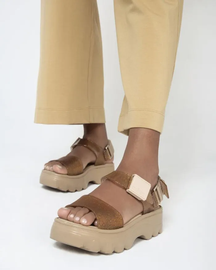 Platforms Women Melissa Kick Off Sandal Beigegold