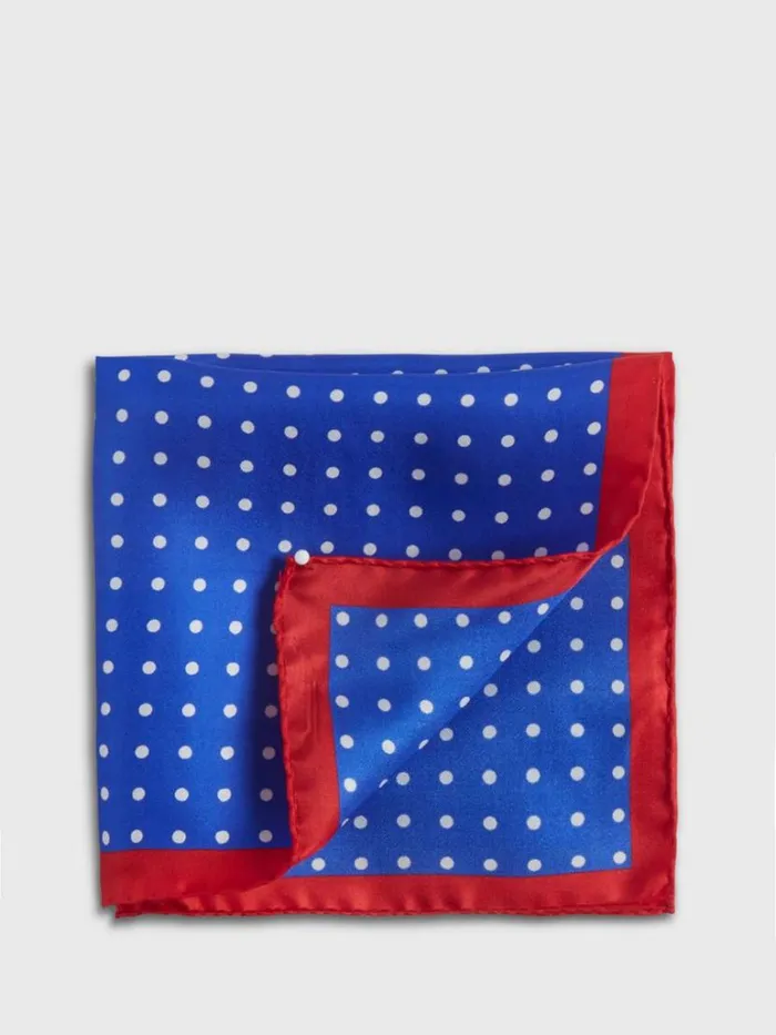 Pocket Squares Mens Paul Stuart Printed Silk Contrast Dot Pocket Square Cream Pocket Squares Mens Paul Stuart Printed Silk Contrast Dot Pocket Square Cream