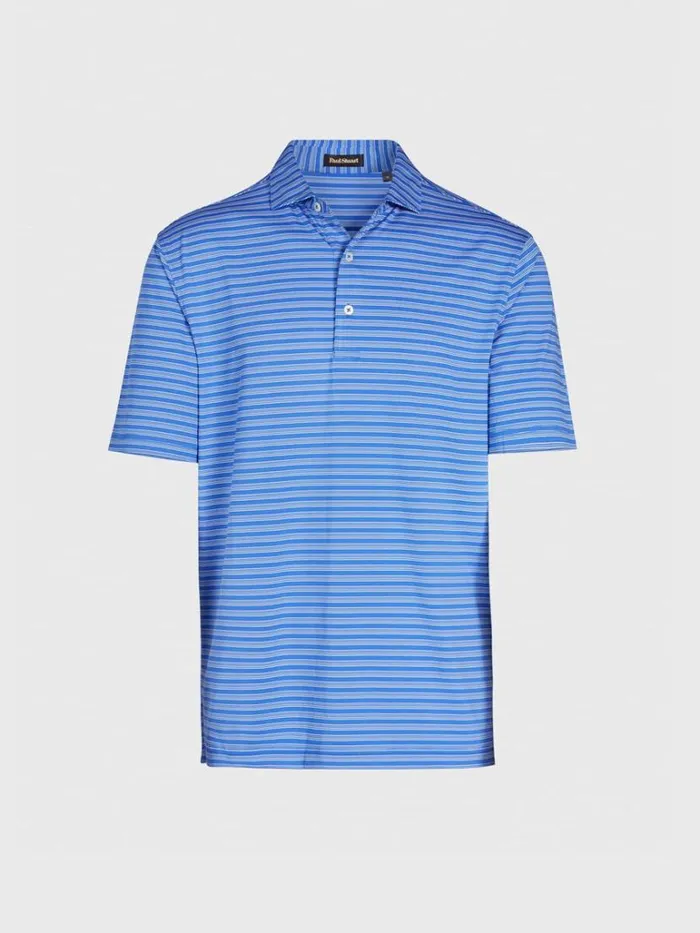Polos and TShirts Mens Paul Stuart Multicolor Stripe Performance Polo Blue Multi Polos and TShirts Mens Paul Stuart Multicolor Stripe Performance Polo Blue Multi