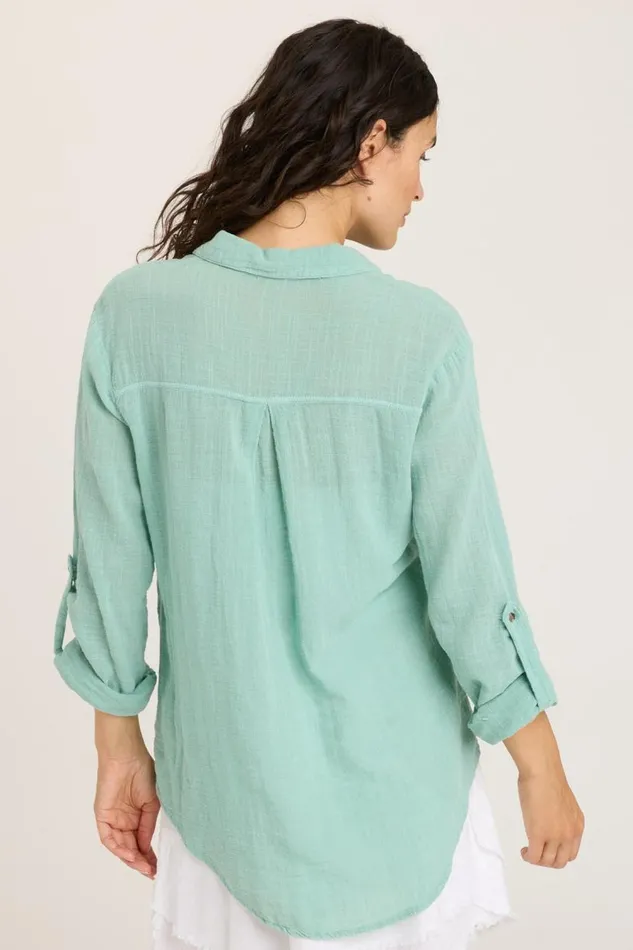 Porter Blouse Aquifer Pigment Clothing XCVI ShirtsBlouses